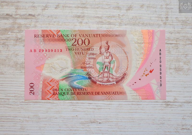 Vanuatu, polymer, 200 Vatu