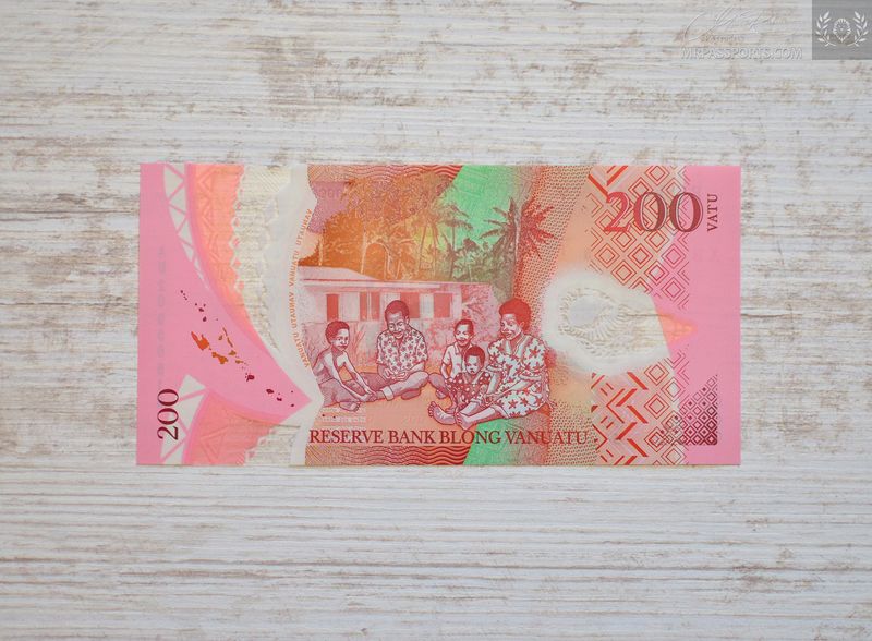 Vanuatu, polymer, 200 Vatu