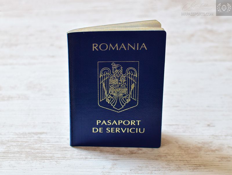 Romania 1996-2001 Service Passport from a Professor