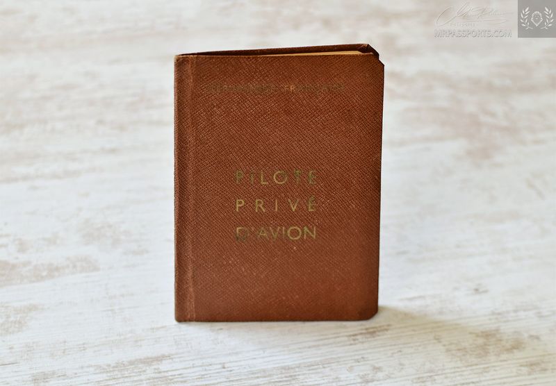 France 1959-1965 private pilot's licence for multi-engine aircraft up to 500 hp