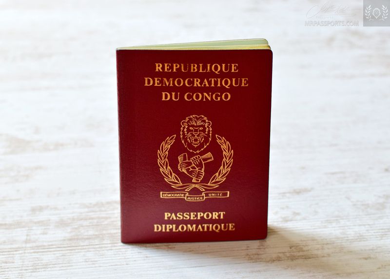 DR Congo 2006-2009 Diplomatic Passport, excellent condition