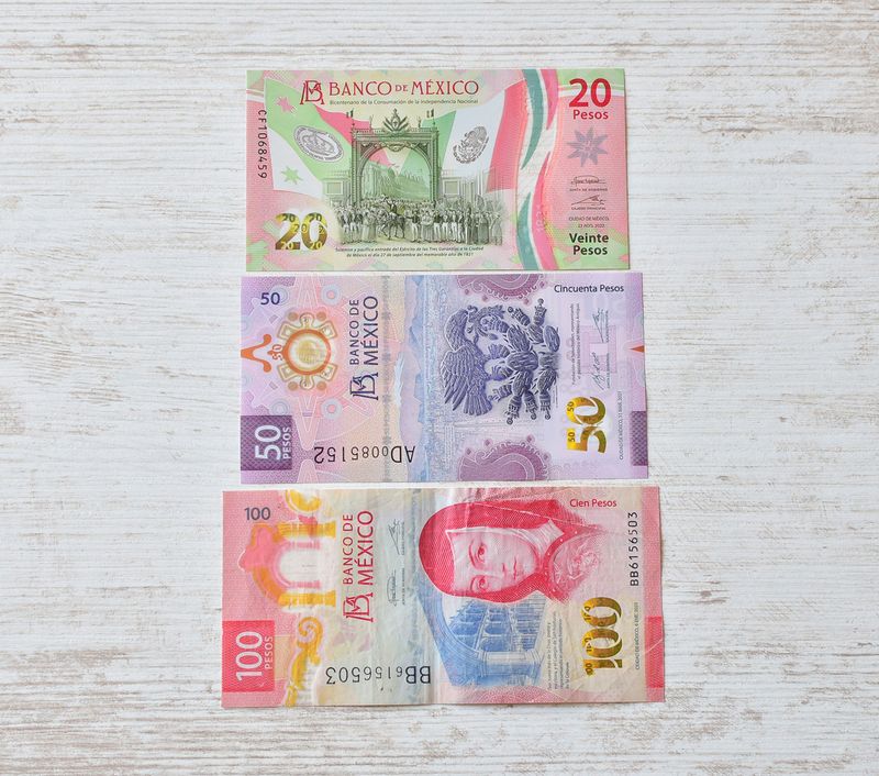 Mexico, polymer, 170 Pesos
