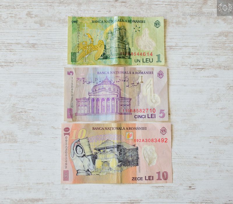 Romania, polymer 1, 5, 10 Lei