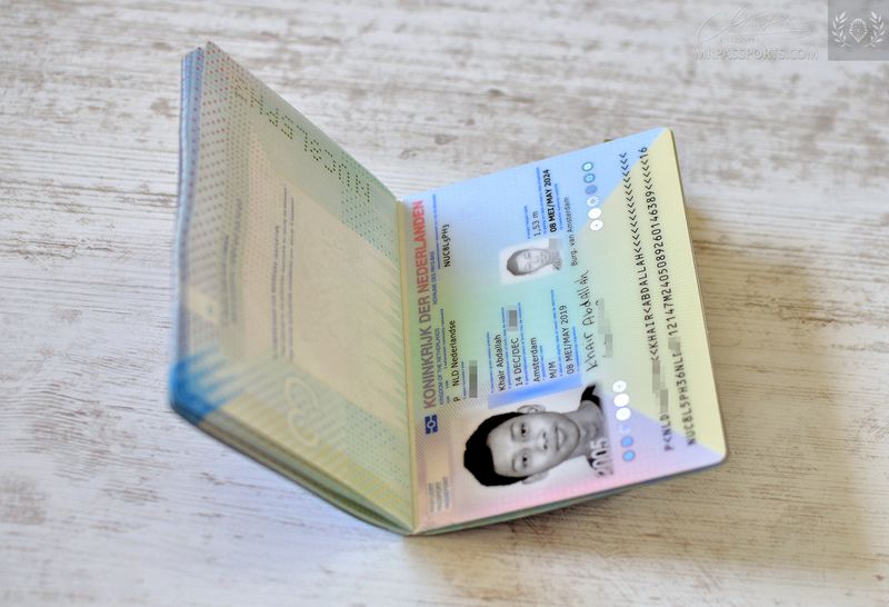 Netherlands 2019-2024 biometric passport / e-passport