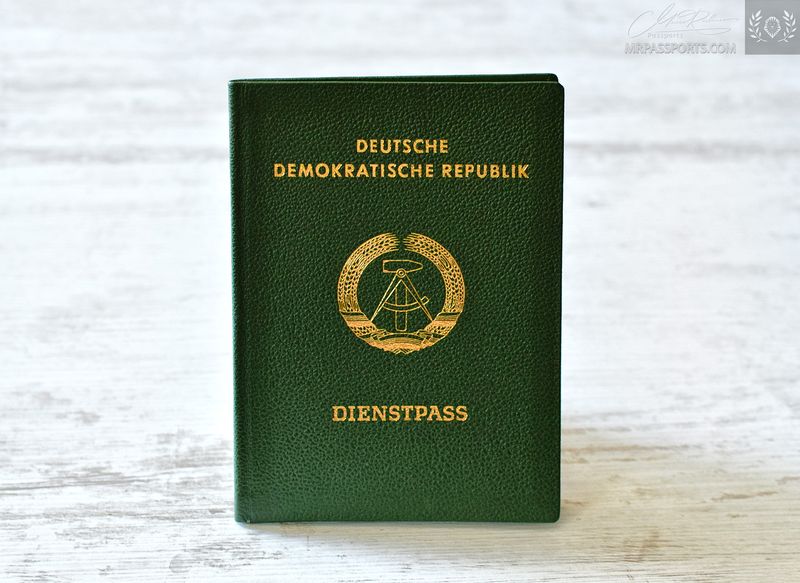 East Germany GDR (DDR) 1978-1988 Service Passport of a deputy editor-in-chief