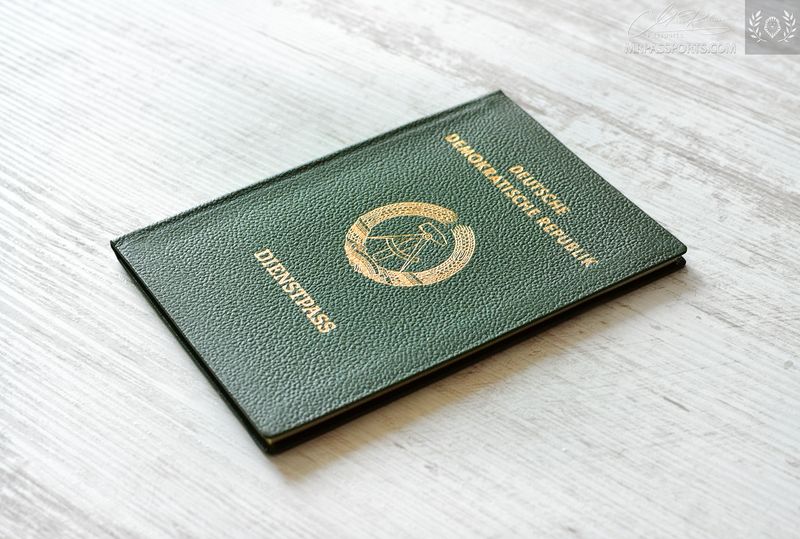 East Germany GDR (DDR) 1978-1988 Service Passport of a deputy editor-in-chief