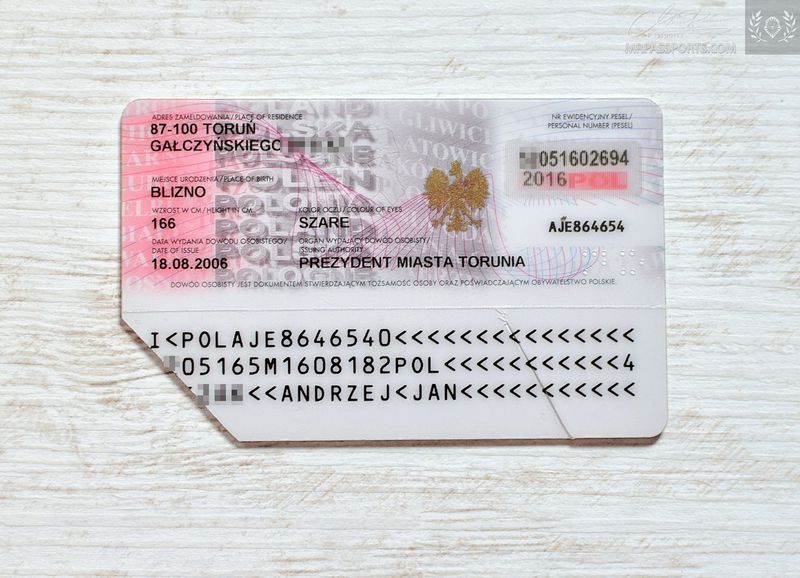 Poland, 2006-2016 identity card