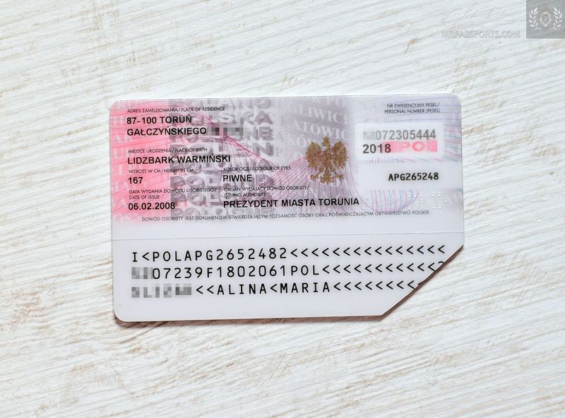 Poland 2008-2018 identity card