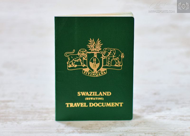 Swaziland / Eswatini 2014-2019 travel document