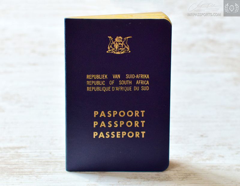 South Africa 1987 passport, extremely rare