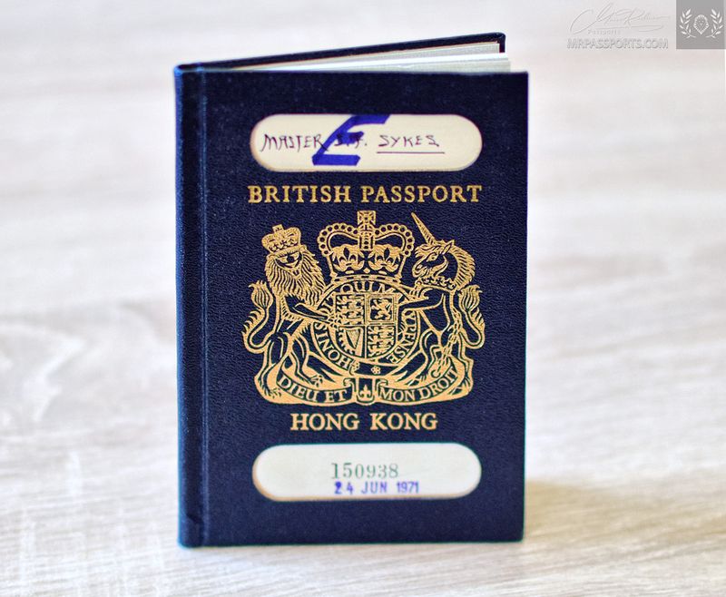 British Passport: Hong Kong 1971-1976