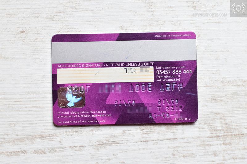 UK, NatWest VISA card
