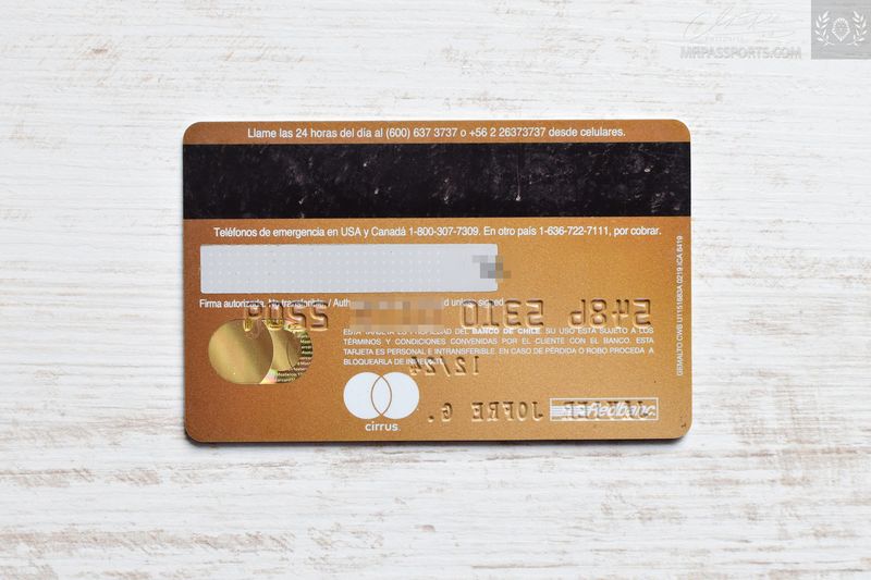 Banco de Chile, Mastercard