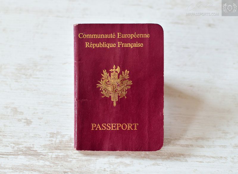 France 1992-1997 passport, 48 pages version, given at Cairo