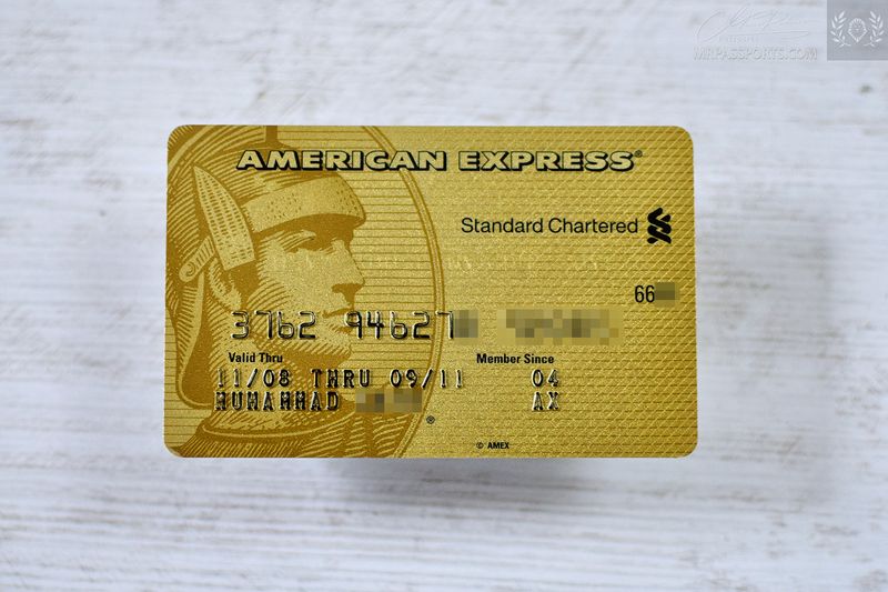 Pakistan: AMEX gold, Standard Chartered bank
