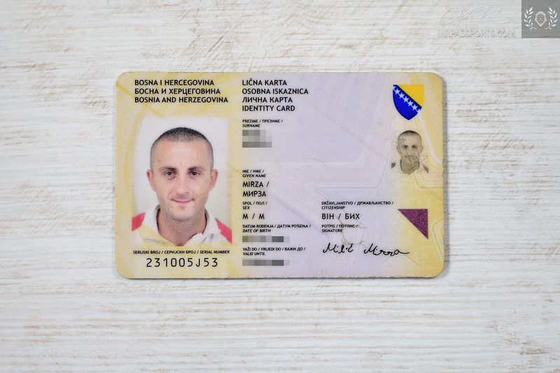 Bosnia and Herzegovina Identity card
