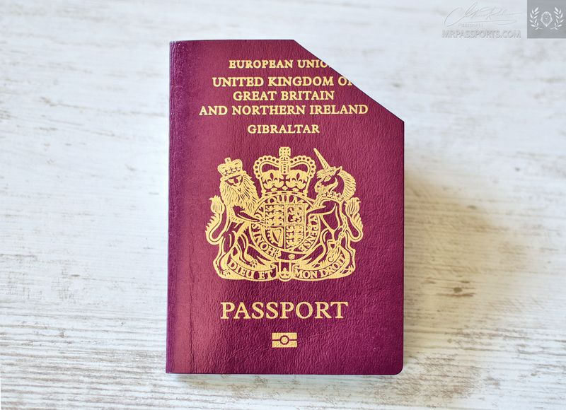 Gibraltar, UK, 2010-2020 biometric passport / e-passport, mega rare