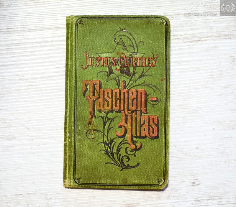 German Empire, 1885 pocket atlas, very beautiful