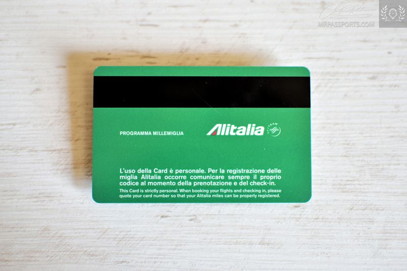 Alitalia MilleMiglia Club card
