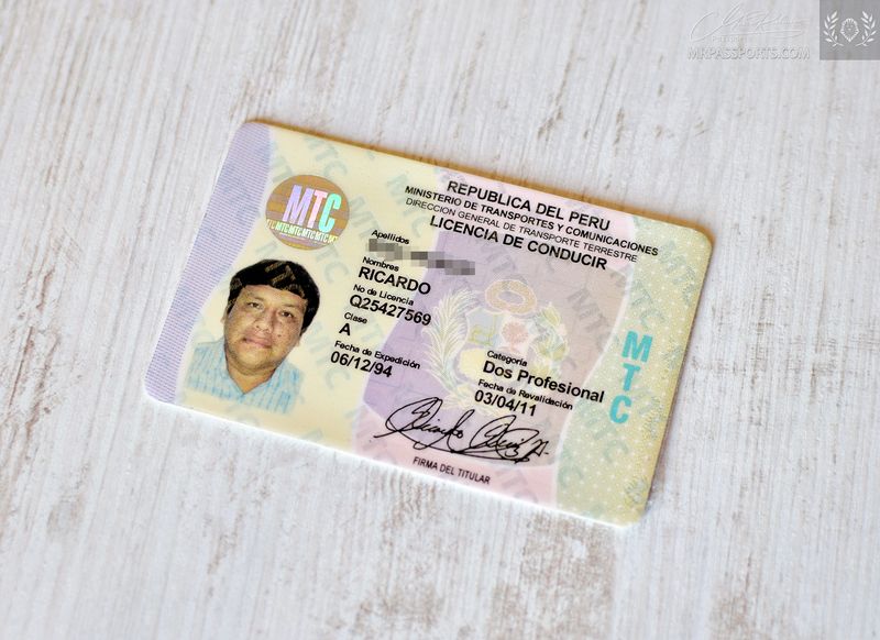 Peru, 1994-2011 driving licence