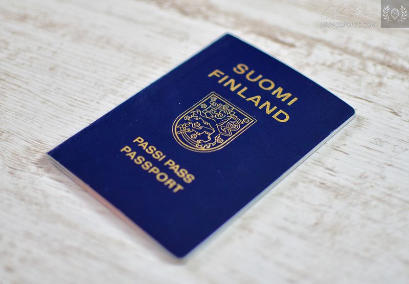 Finland 1991-2001 passport, given at Turku