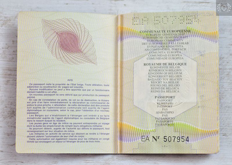 Belgium 1996-2001 passport, US-visas, in excellent condition