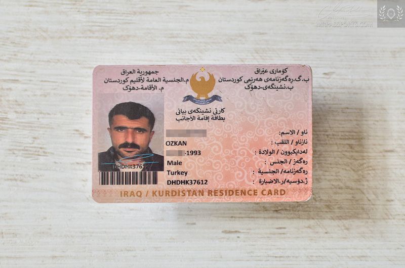 Kurdistan Region, Middle East (I..q), Residence Card