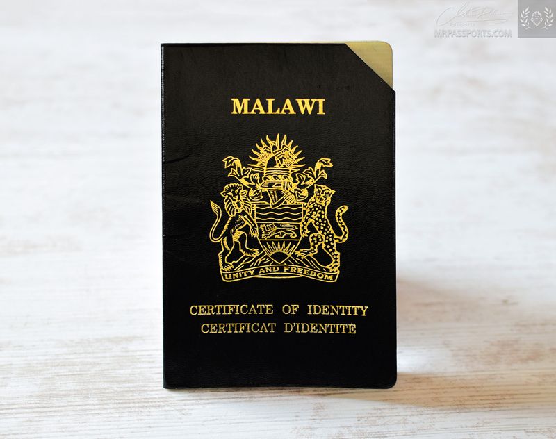Malawi, 1993-1994 Certificate of Identity (as passport)