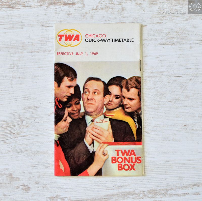 TWA, 1969 Timetable