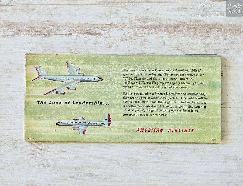 American Airlines, 1961 System Map