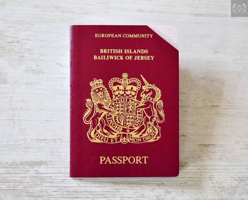 British Isles, Bailiwick of Jersey, 1992-2002 passport