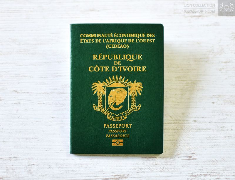 Ivory Coast, 2011-2016 biometric passport / e-passport, mint condition