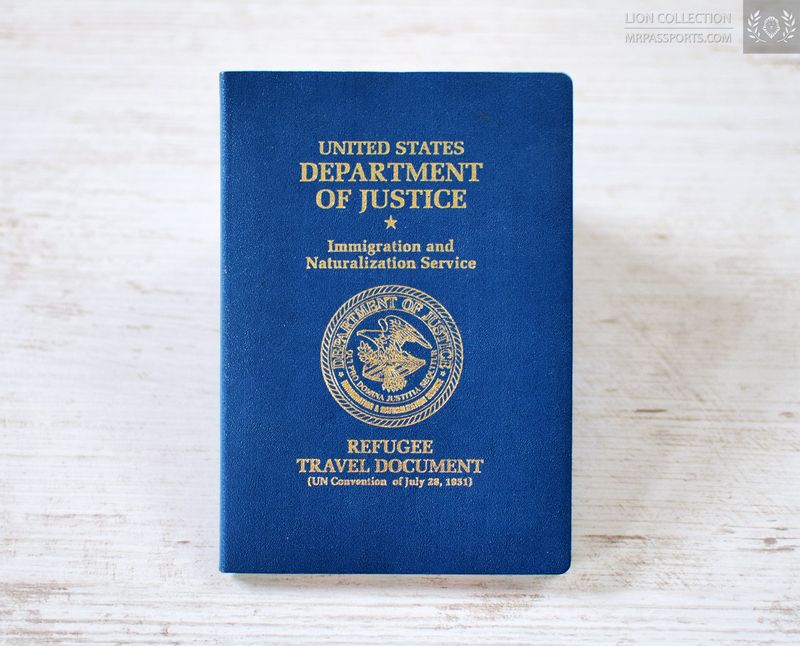 USA, Refugee Travel Document 1996-1997, excellent condition