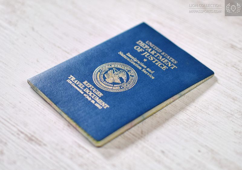 USA, Refugee Travel Document 1996-1997, excellent condition