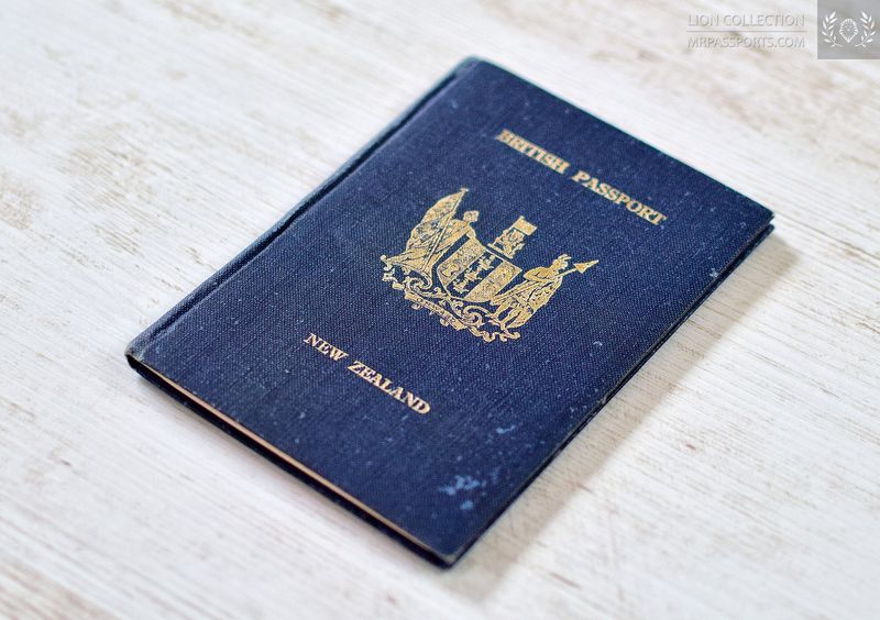 New Zealand 1952-1957 British passport