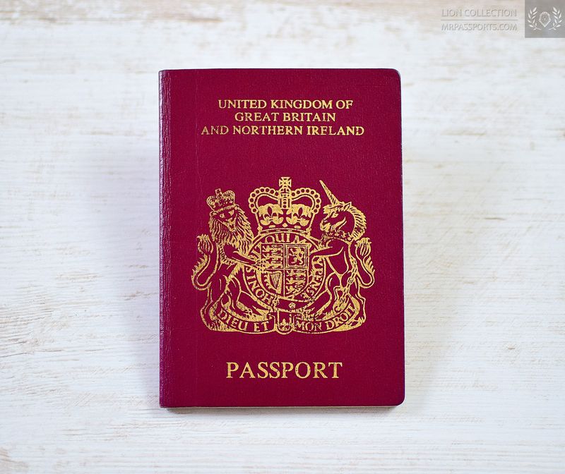 Hong Kong 1997-2007, United Kingdom passport, Issued 3 months before handover to China