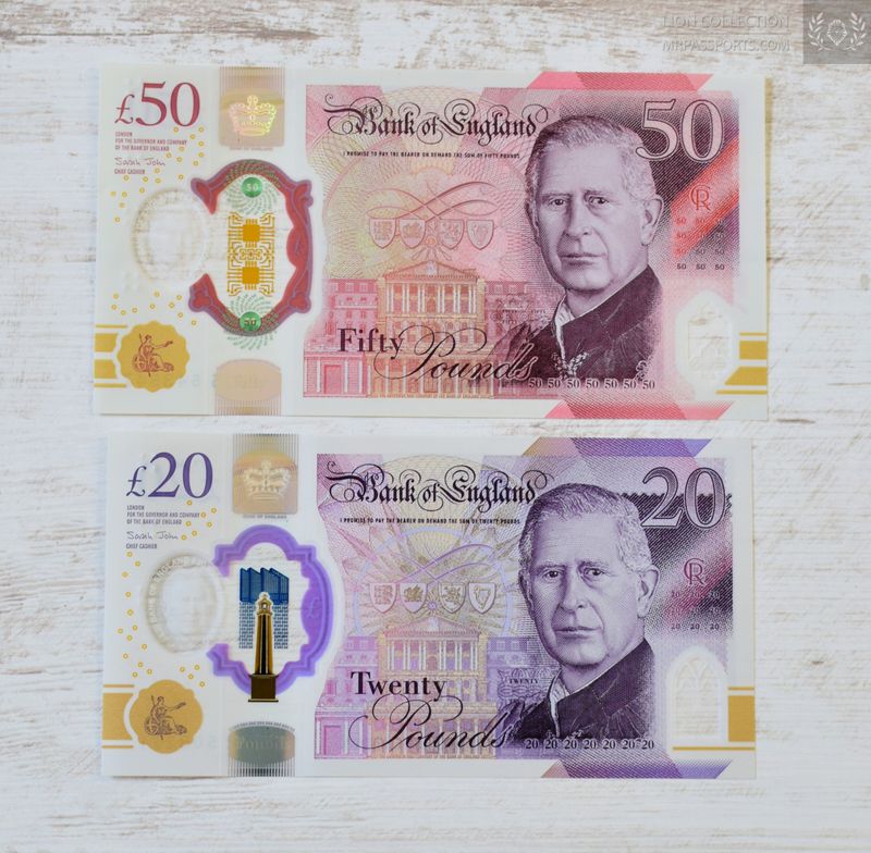 50+20 GBP, King Charles III