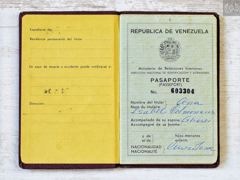 South America 1971-1976 passport