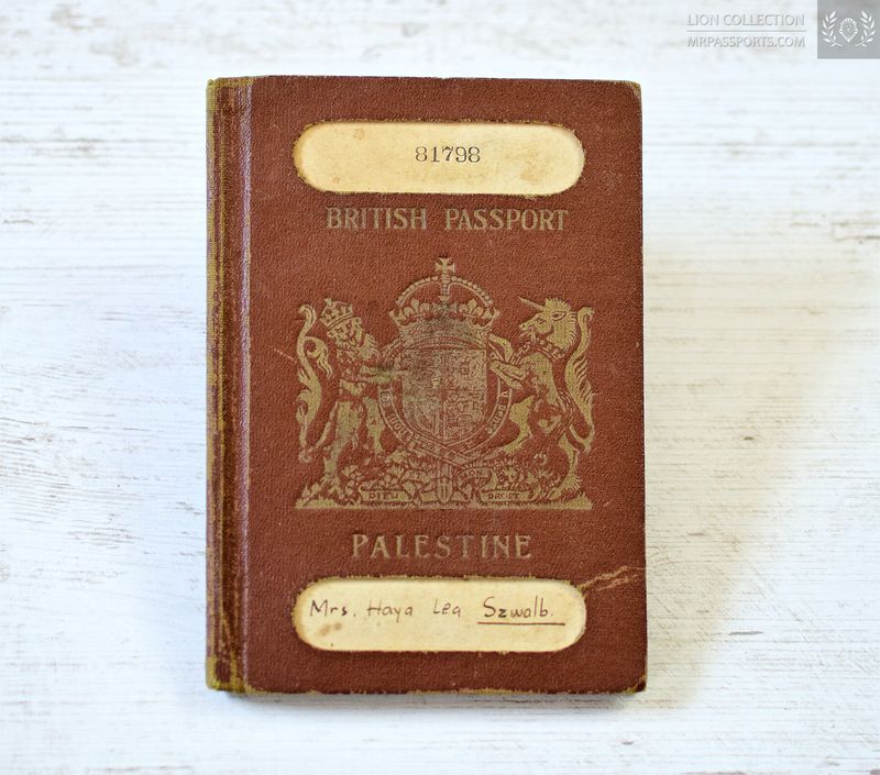 Palestine, British passport 1937-1942