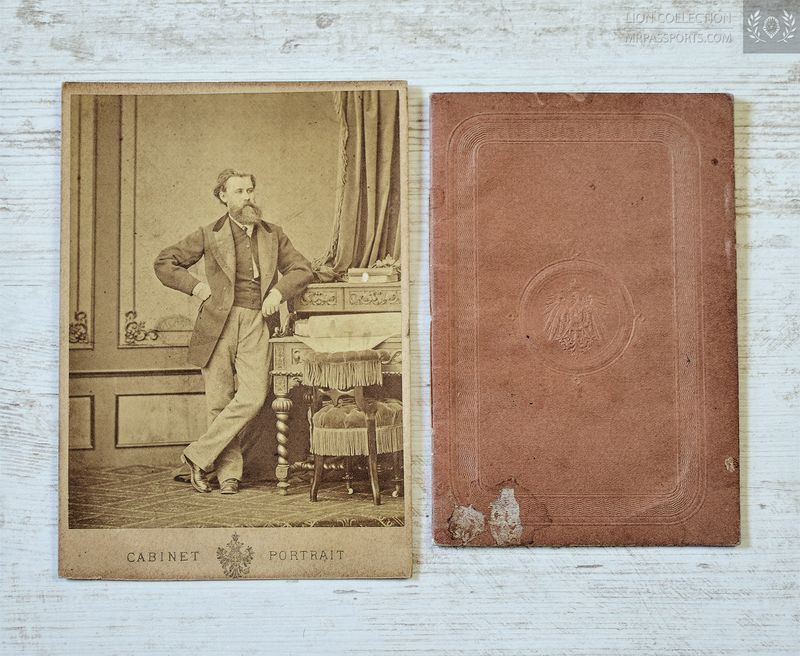 German Empire: Bavaria 1915 passport from (Count) Graf von Marogna