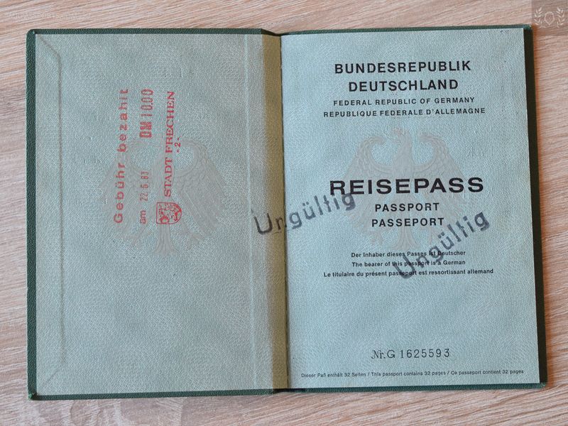 Germany 1983-1988 passport with GDR Visas