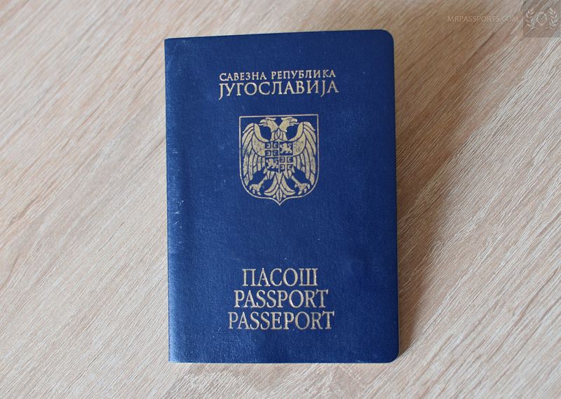 Yugoslavia (FRY) 2004-2014 Passport, lots of visas