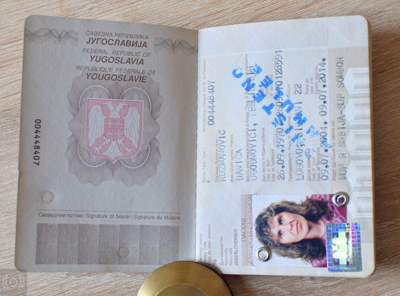 Yugoslavia (FRY) 2004-2014 Passport, lots of visas