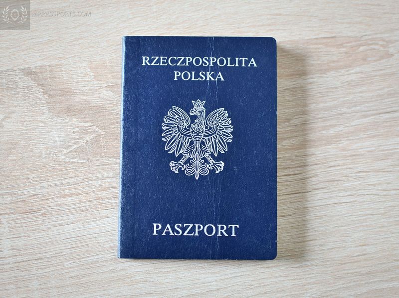Poland 1998-2008 passport w/ european visas, good condition