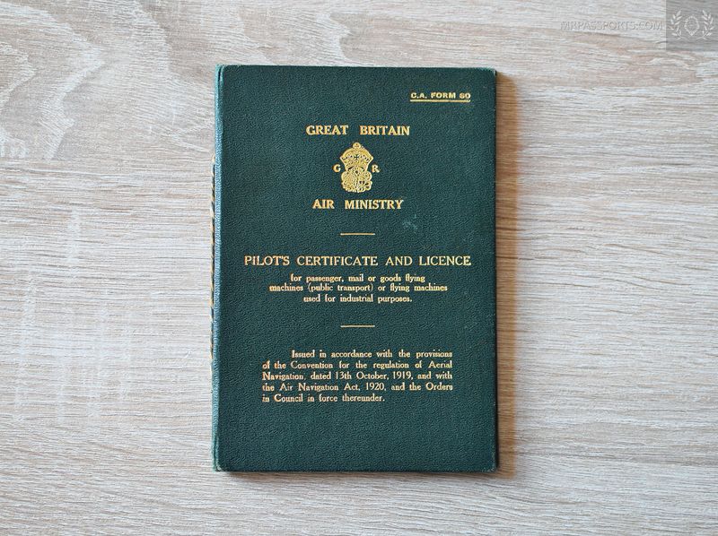 Great Britain, 1933 Pilot's Certificate & Licence, DH.60 Moth