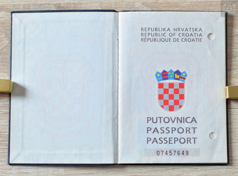 Croatia 1994-1999 passport