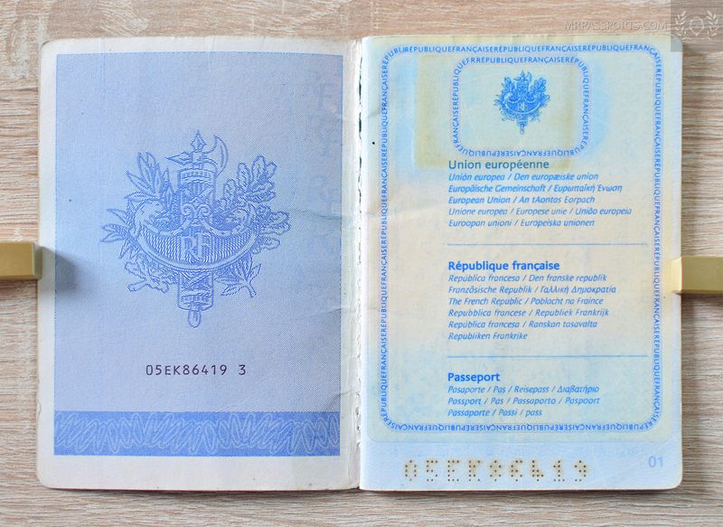 France 2005-2015 passport, very nice design.
