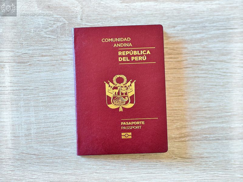 Peru 2017-2022 biometric passport / e-passport, Comunidad Andina