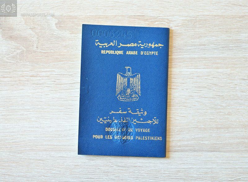 Egypt 2008-2013 travel document for Palestinian refugees 2008-2013