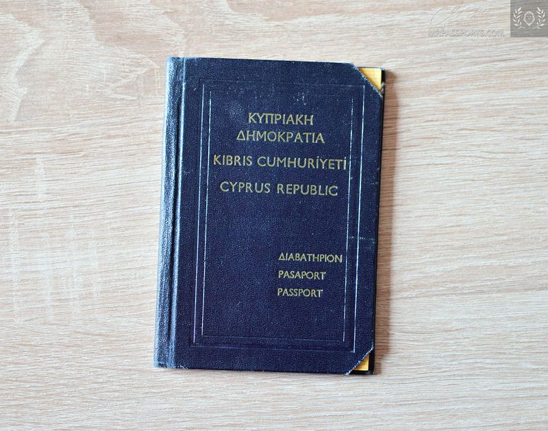 Cyprus 1961-1971 passport with visas